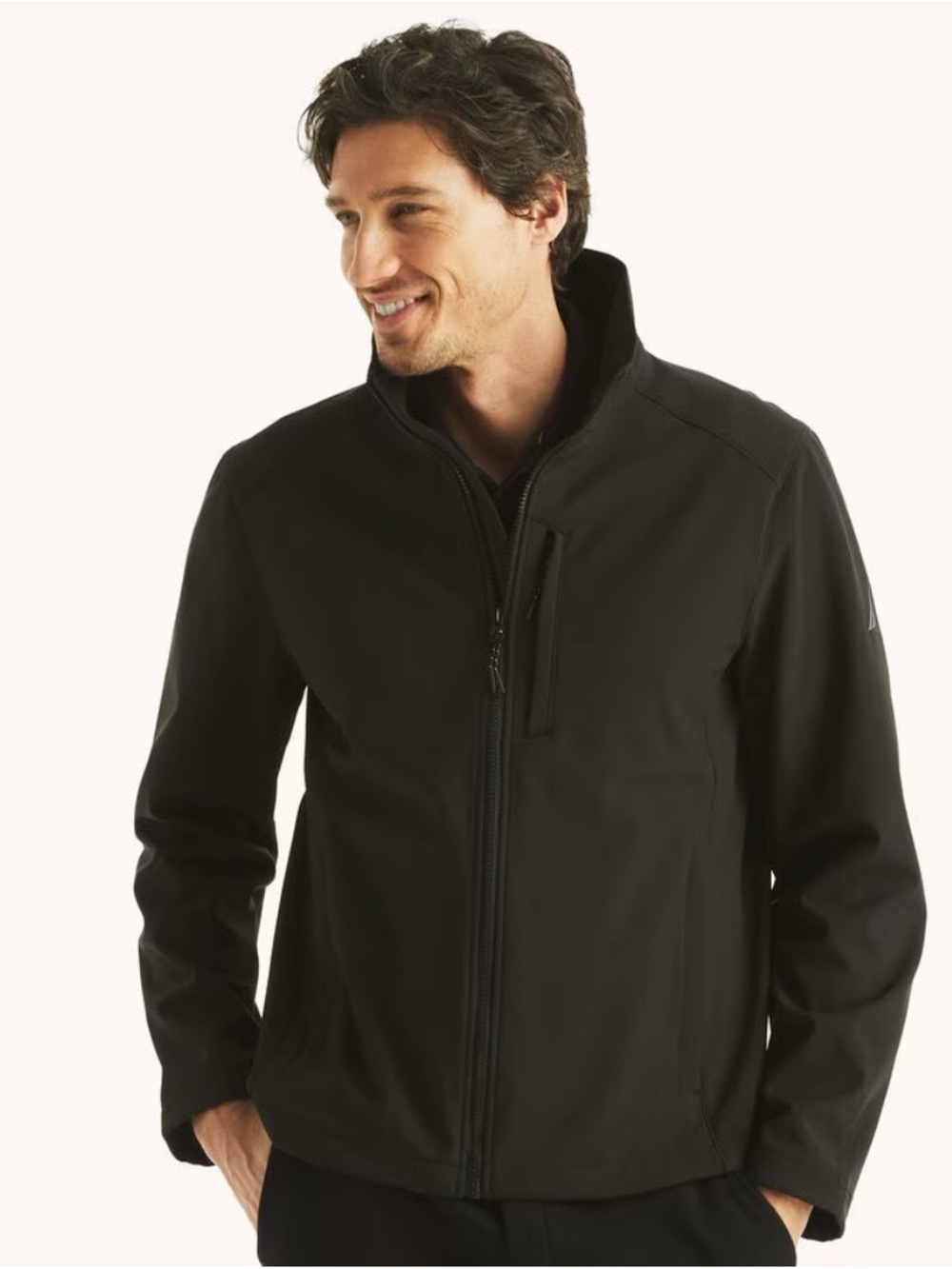 Nautica Men's Black Performance Softshell Jacket